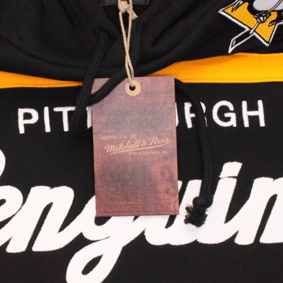 Pittsburgh Penguins Mitchell & Ness Head Coach Pullover Hoodie Adult Size XL - Picture 6 of 10